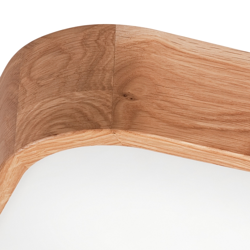 Ceiling light OAK SQUARE 4xE27/15W/230V 45x45 cm oak