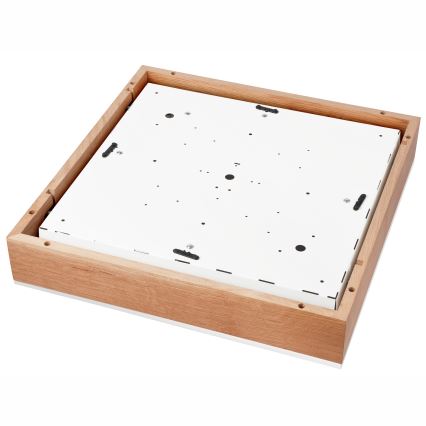 Ceiling light OAK SQUARE 4xE27/15W/230V 48x48 cm oak/white