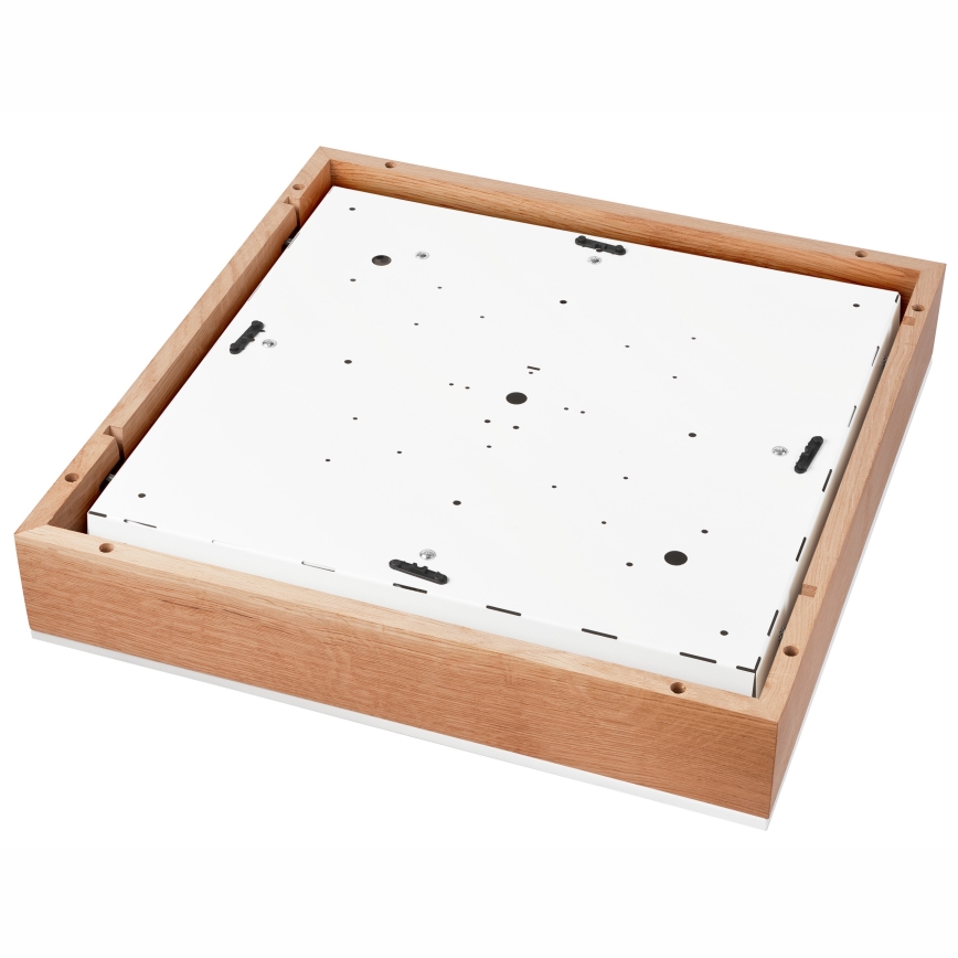 Ceiling light OAK SQUARE 4xE27/15W/230V 48x48 cm oak/white