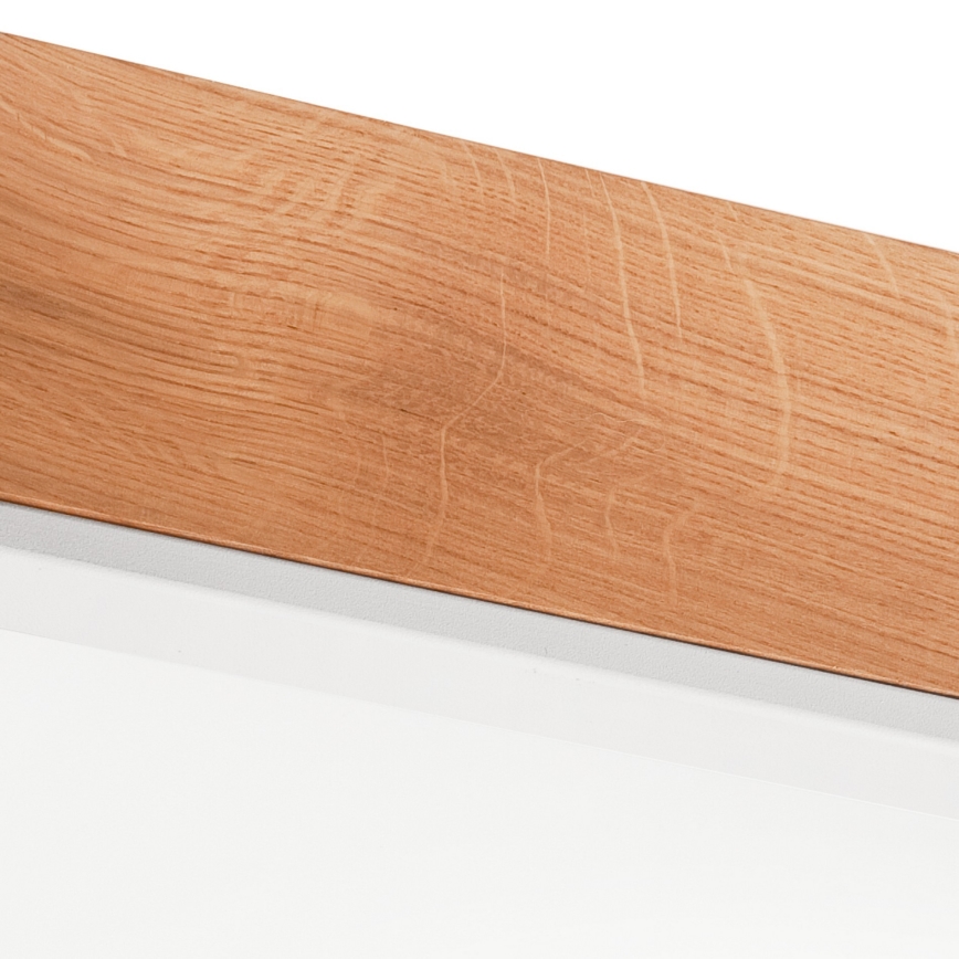 Ceiling light OAK SQUARE 4xE27/15W/230V 48x48 cm oak/white