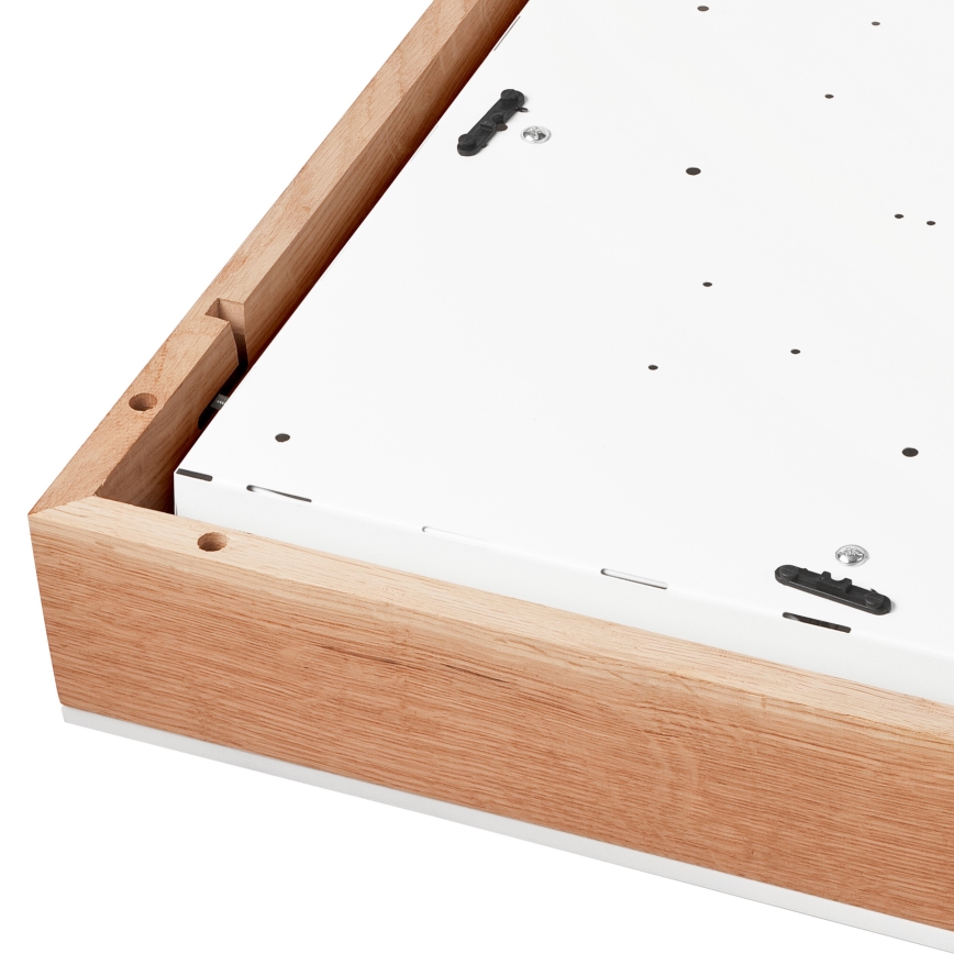 Ceiling light OAK SQUARE 4xE27/15W/230V 48x48 cm oak/white