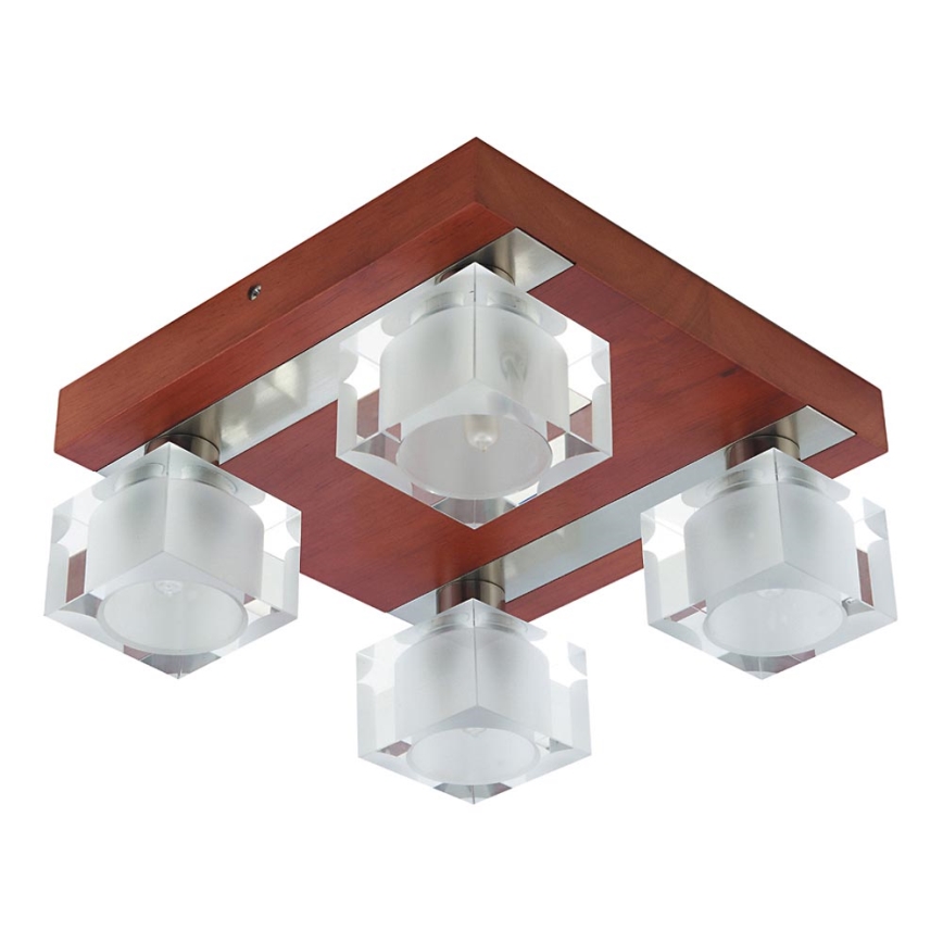 Ceiling light OMEGA 4xG9/40W/230V rubber tree