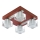 Ceiling light OMEGA 4xG9/40W/230V rubber tree