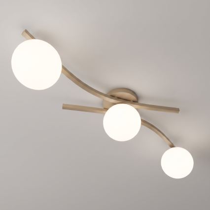 Ceiling light OPUS 3xE14/10W/230V beige/white