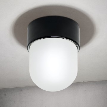 Ceiling light OSTIA 1xE27/40W/230V Ø 9.8 cm black