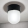 Ceiling light OSTIA 1xE27/40W/230V Ø 9.8 cm black