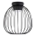 Ceiling light OVELLA 1xGX53/10W/230V Ø 25 cm black