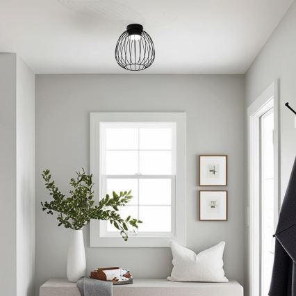 Ceiling light OVELLA 1xGX53/10W/230V Ø 25 cm black