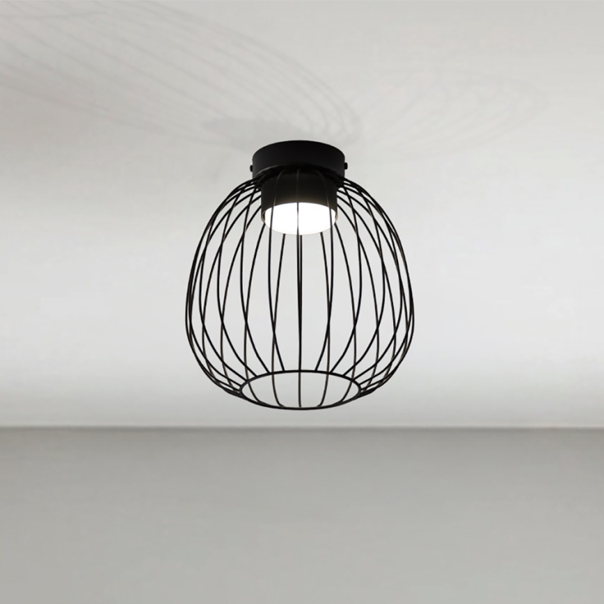 Ceiling light OVELLA 1xGX53/10W/230V Ø 25 cm black