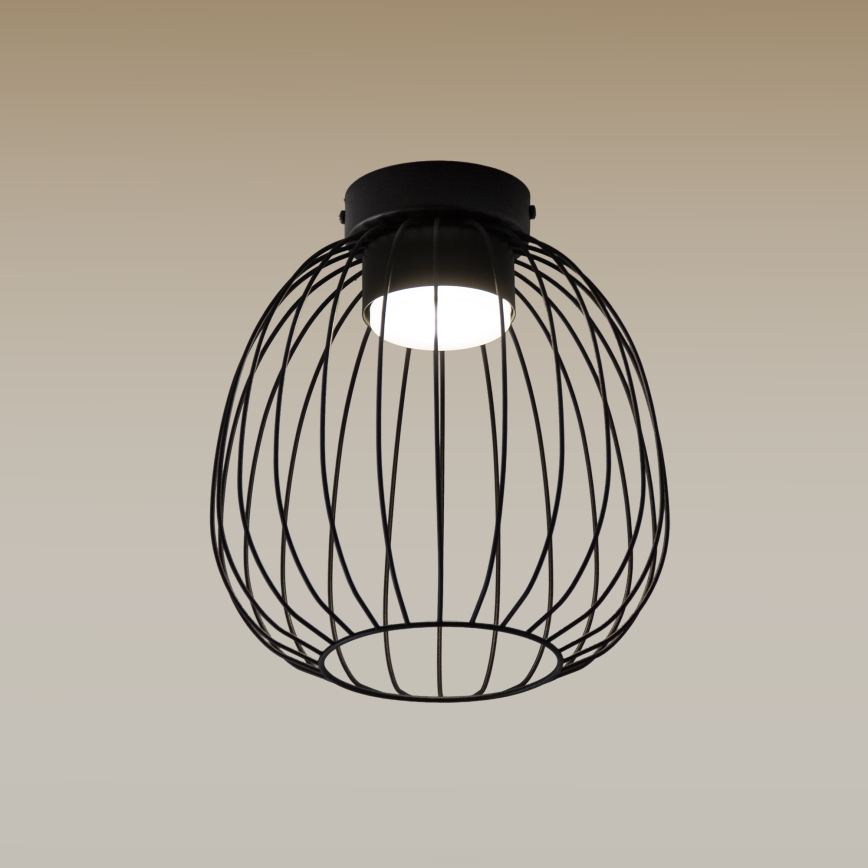 Ceiling light OVELLA 1xGX53/10W/230V Ø 25 cm black