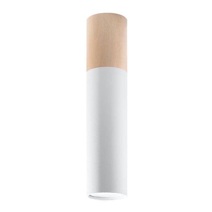 Ceiling light PABLO 1xGU10/40W/230V white/beech