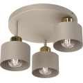 Ceiling light PARKLA 3xE27/15W/230V beige/gold