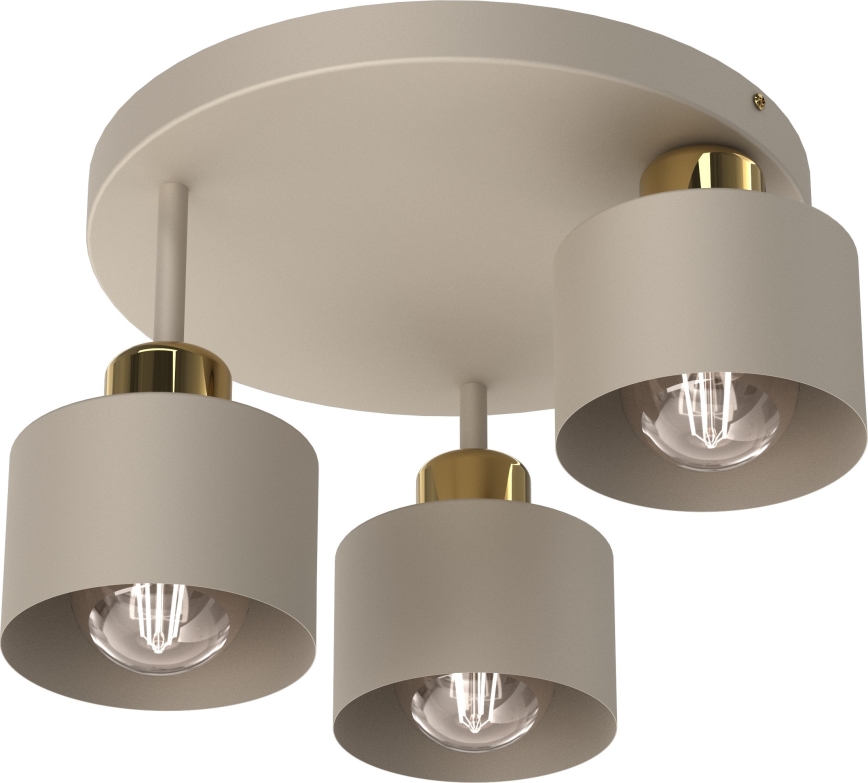 Ceiling light PARKLA 3xE27/15W/230V beige/gold