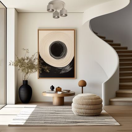 Ceiling light PARKLA 3xE27/15W/230V beige