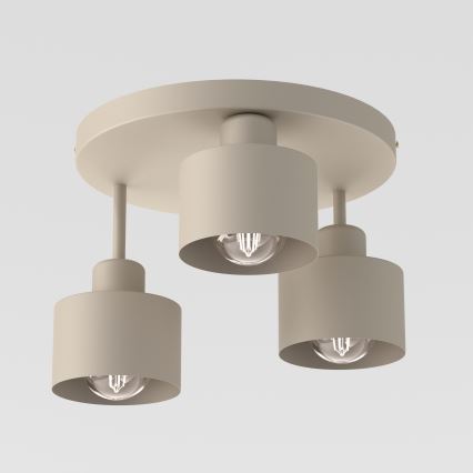Ceiling light PARKLA 3xE27/15W/230V beige