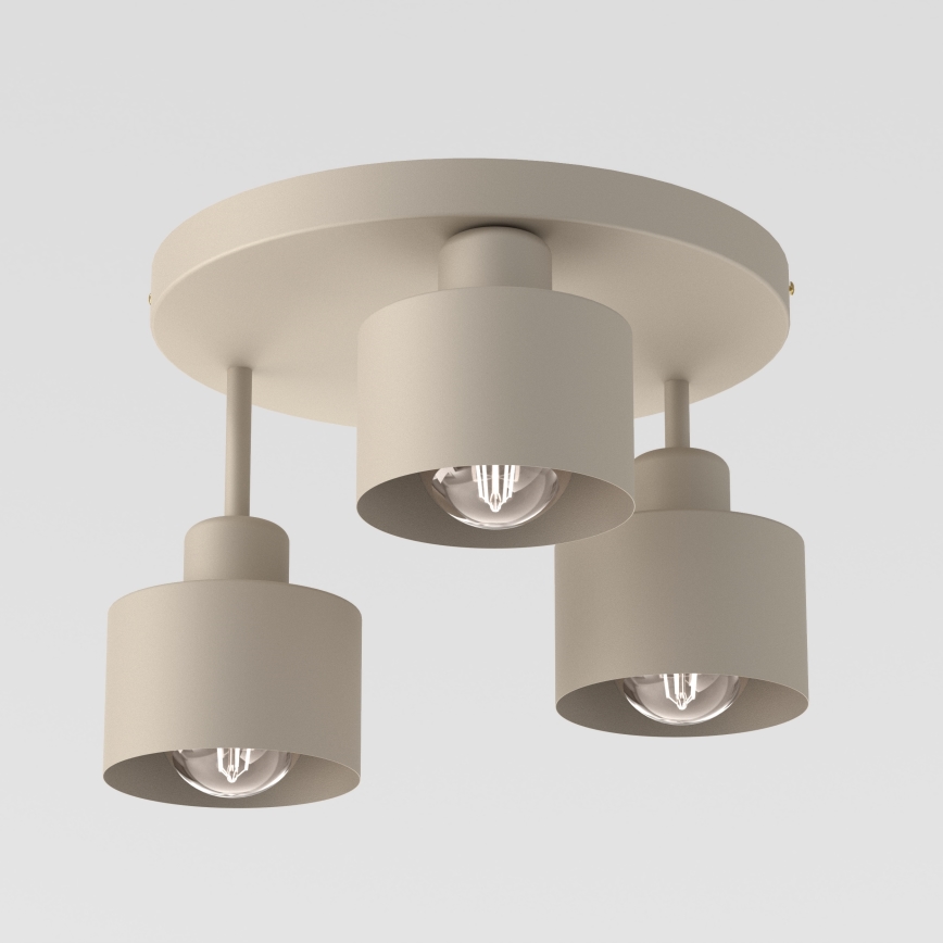 Ceiling light PARKLA 3xE27/15W/230V beige