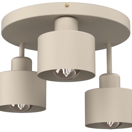 Ceiling light PARKLA 3xE27/15W/230V beige