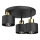Ceiling light PARKLA 3xE27/15W/230V black/gold