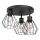 Ceiling light PARKLA 3xE27/15W/230V black