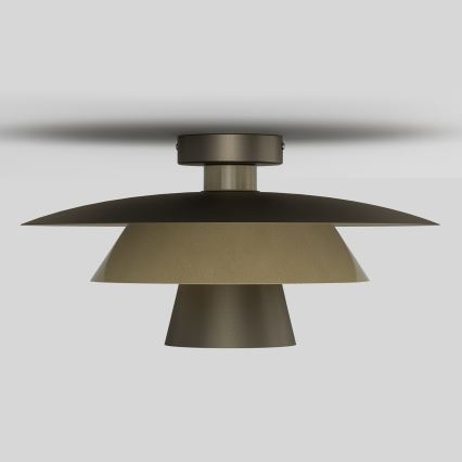 Ceiling light PLATO 1xE27/15W/230V Ø 38 cm bronze/gold