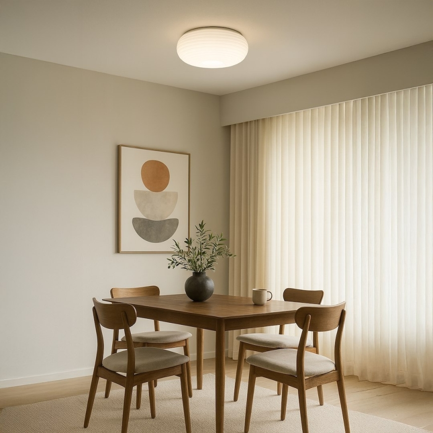 Ceiling light PULSO 3xE27/15W/230V Ø 42 cm white