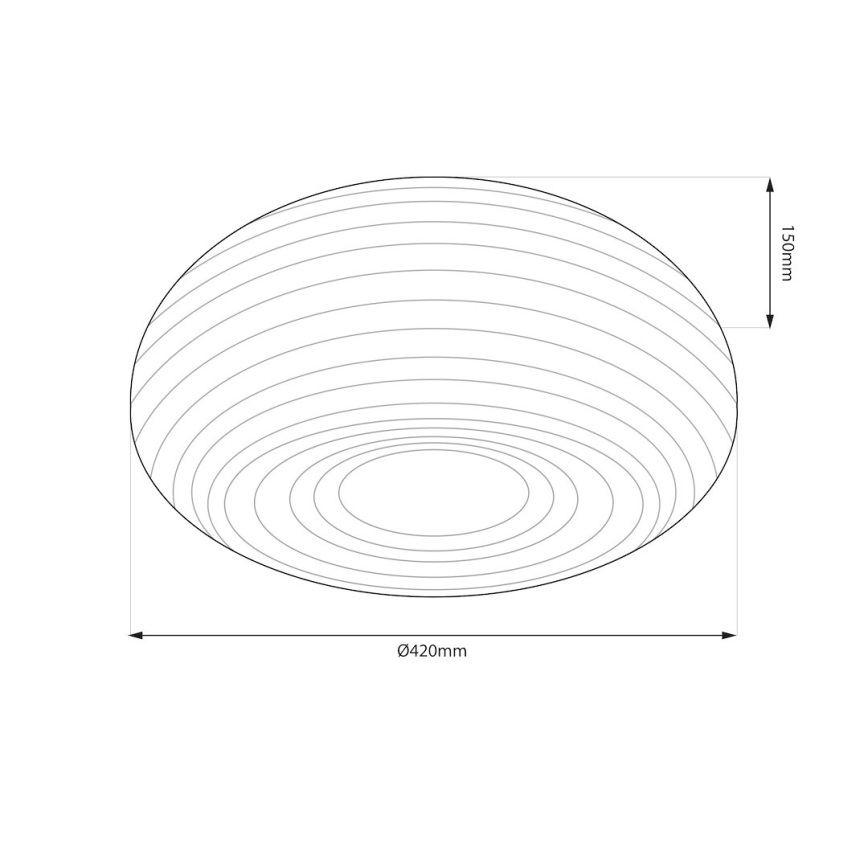Ceiling light PULSO 3xE27/15W/230V Ø 42 cm white