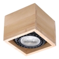 Ceiling light QUATRO AR111 1xGU10/40W/230V beech
