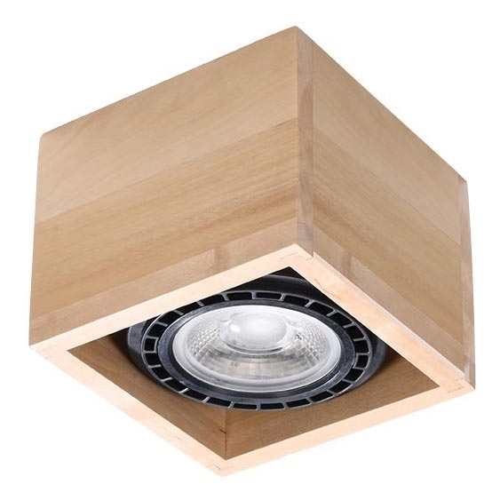 Ceiling light QUATRO AR111 1xGU10/40W/230V beech