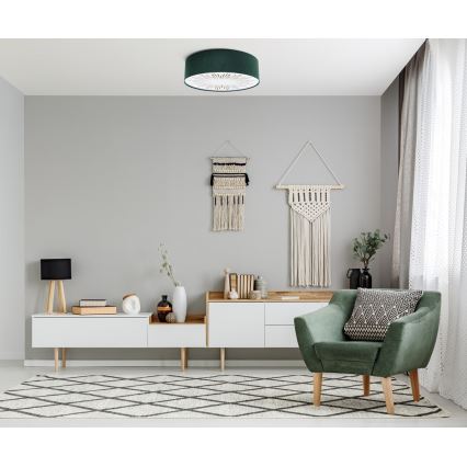 Ceiling light RAYS 2xE27/60W/230V d. 40 cm green