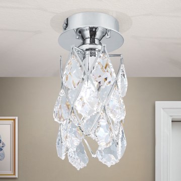 Ceiling light RITA 1xG9/40W/230V Ø 9 cm polished chrome