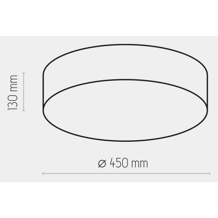 Ceiling light RONDO 4xE27/15W/230V d. 45 cm beige