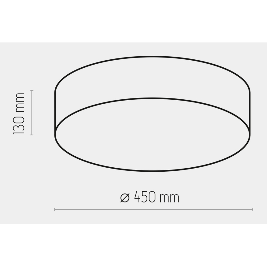 Ceiling light RONDO 4xE27/15W/230V d. 45 cm white