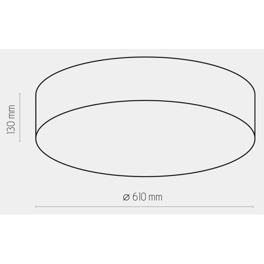 Ceiling light RONDO 4xE27/15W/230V d. 61 cm beige