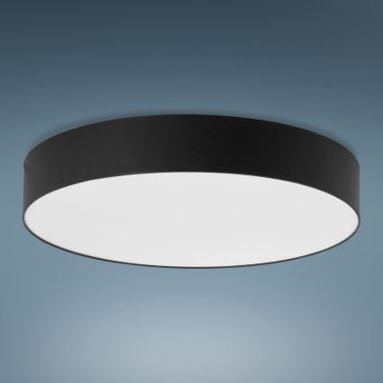 Ceiling light RONDO 6xE27/15W/230V d. 80 cm black