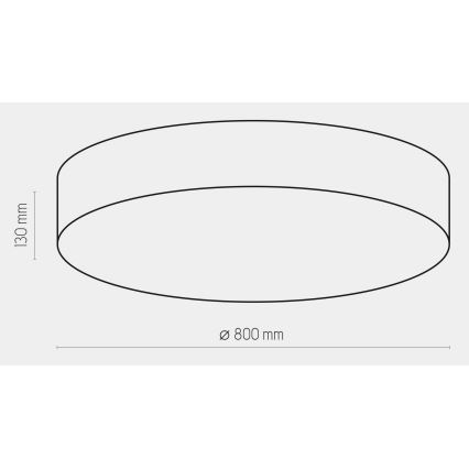 Ceiling light RONDO 6xE27/15W/230V d. 80 cm white