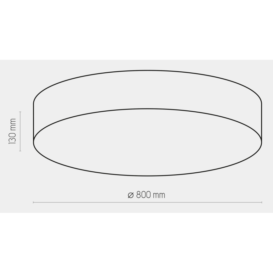 Ceiling light RONDO 6xE27/15W/230V d. 80 cm white