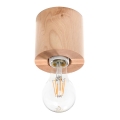 Ceiling light SALGADO 1xE27/60W/230V beech