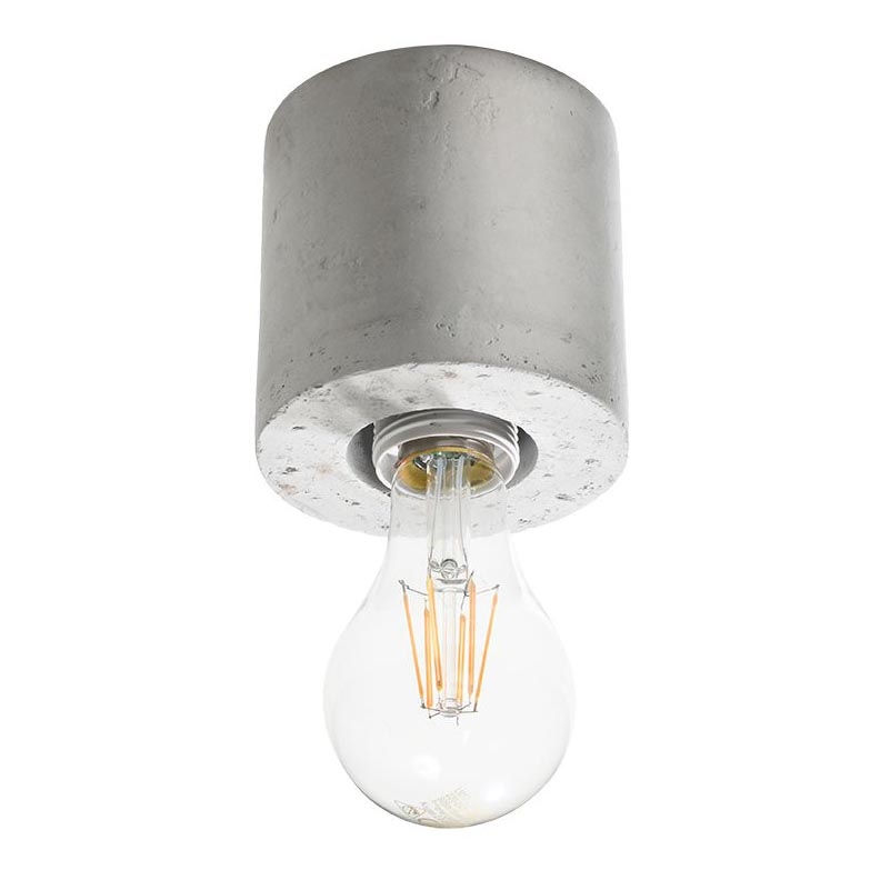 Ceiling light SALGADO 1xE27/60W/230V concrete