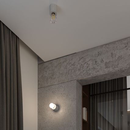 Ceiling light SALGADO 1xE27/60W/230V concrete