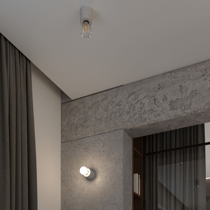 Ceiling light SALGADO 1xE27/60W/230V concrete