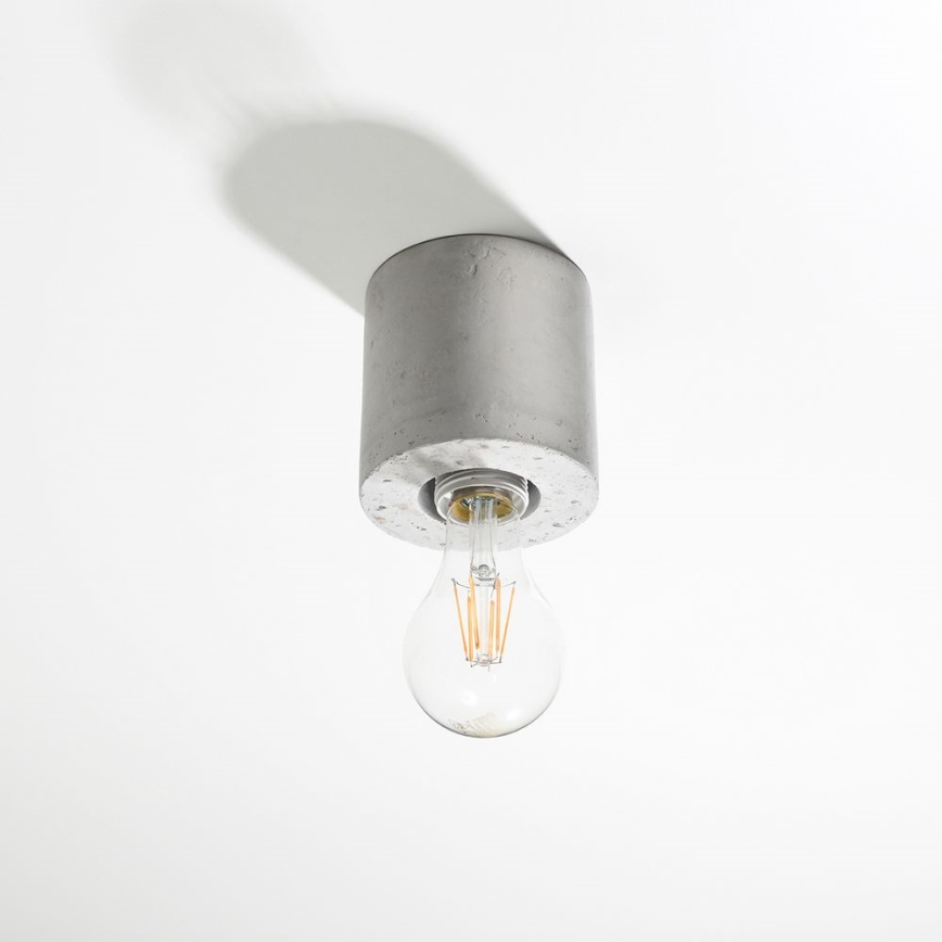 Ceiling light SALGADO 1xE27/60W/230V concrete