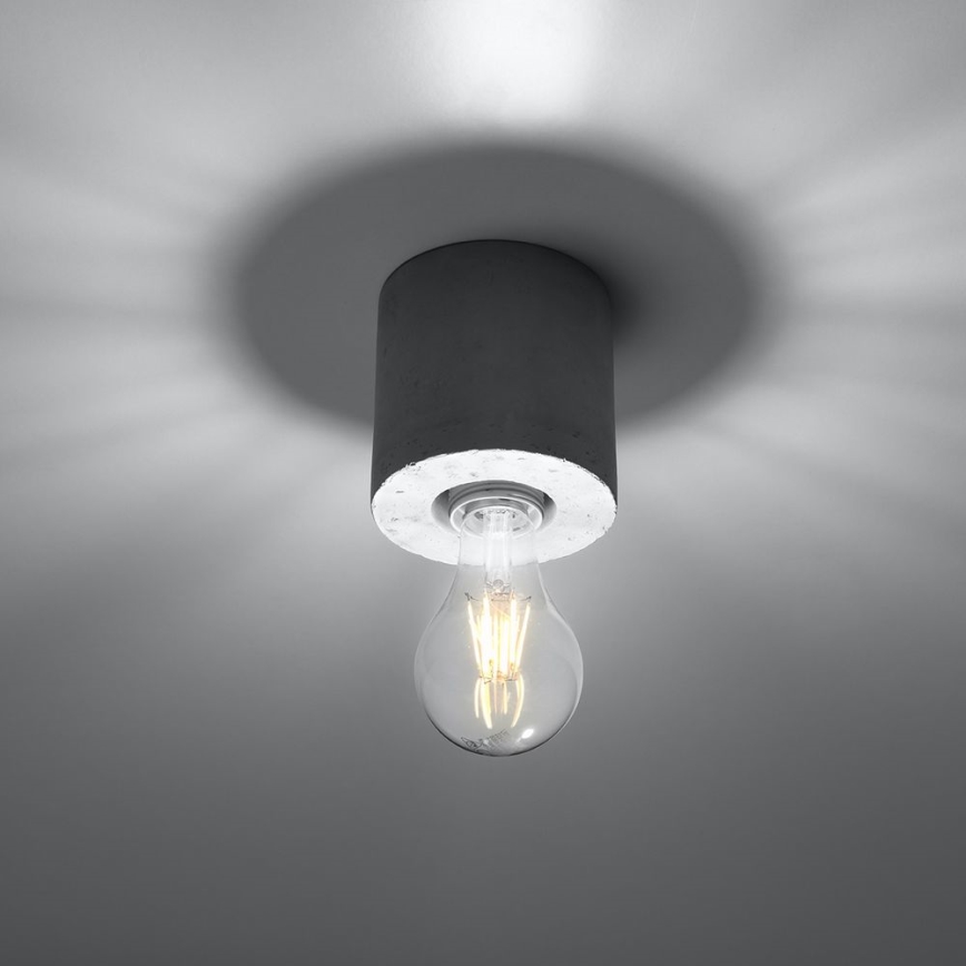 Ceiling light SALGADO 1xE27/60W/230V concrete