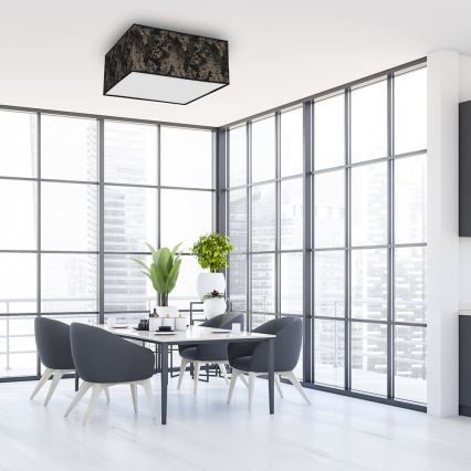 Ceiling light SATINO 2xE27/60W/230V black/gold
