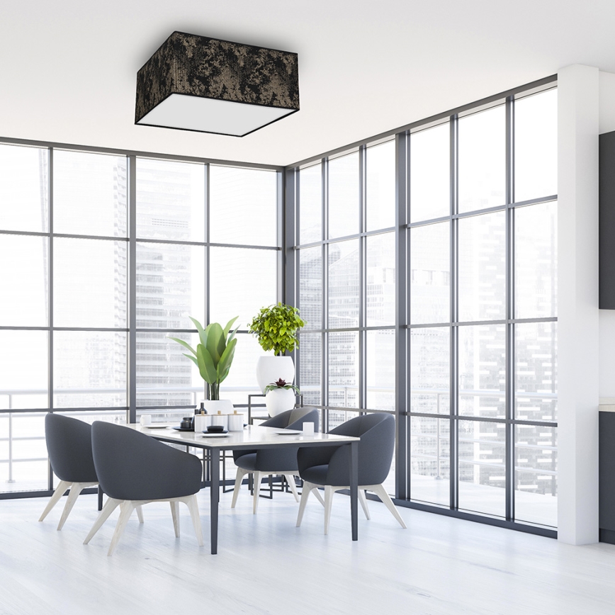 Ceiling light SATINO 2xE27/60W/230V black/gold