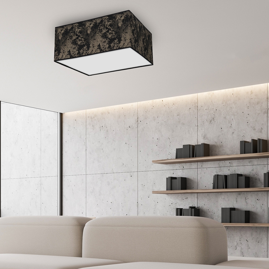 Ceiling light SATINO 2xE27/60W/230V black/gold