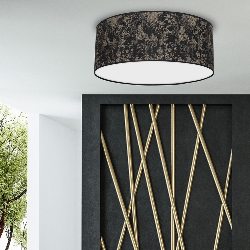 Ceiling light SATINO 2xE27/60W/230V black/gold
