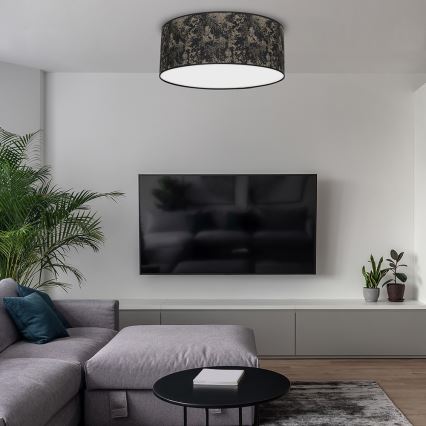 Ceiling light SATINO 2xE27/60W/230V black/gold
