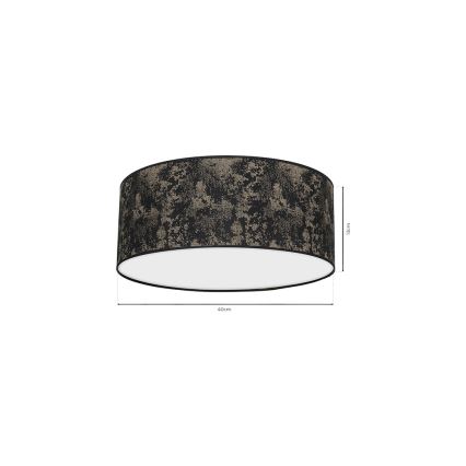 Ceiling light SATINO 2xE27/60W/230V black/gold