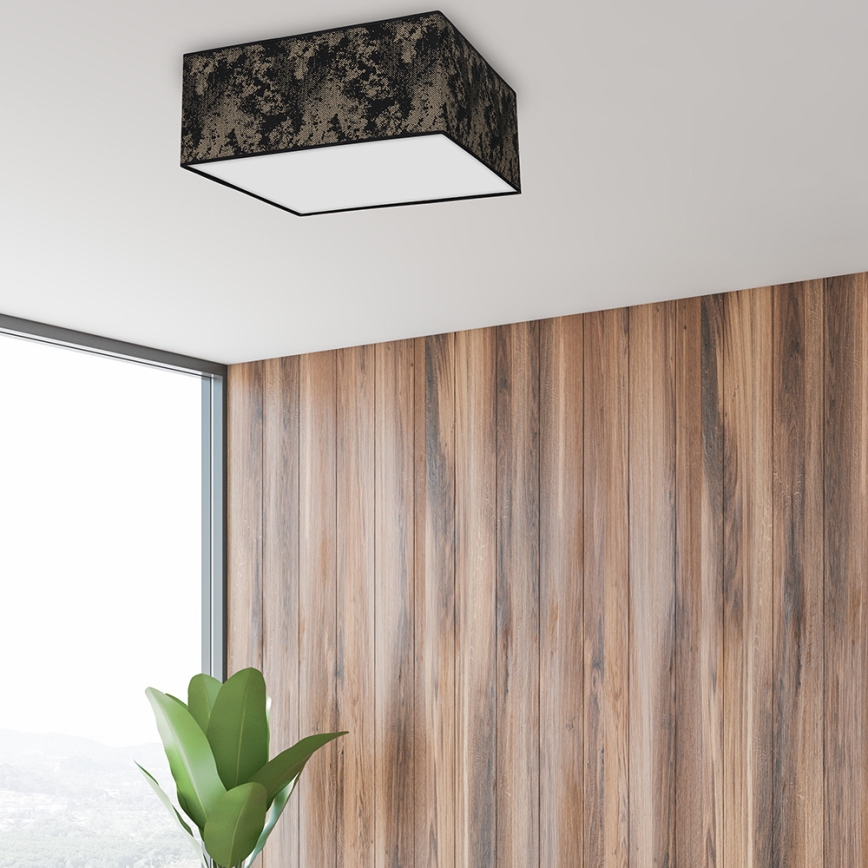 Ceiling light SATINO 3xE27/60W/230V black/gold