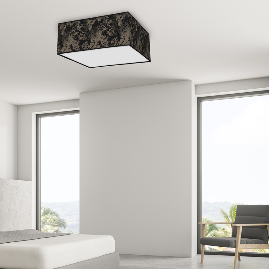 Ceiling light SATINO 3xE27/60W/230V black/gold